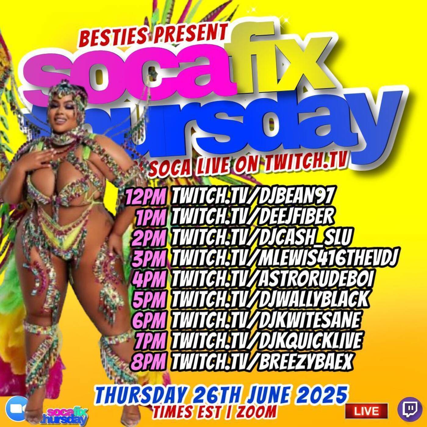 SOCAFIXTHURSDAYRAIDTRAIN Hosted By BESTIE 7-8PMEST‼️(JUNE 26, 2025) episode artwork