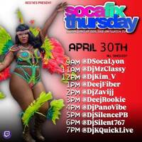 SOCA FIX THURSDAY🚄RAID🌍TRAIN🚆 Hosted By The BESTIES 🕖7-8🕗PM🚨EST‼️(APR 30, 2026) by DjKquickLive Mixes