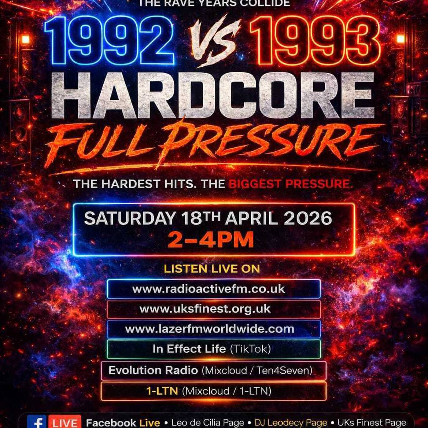 Leodecy Live, 18.4.26, 2-4pm 1992 vs 1993 Pt5 Full Pressure episode artwork