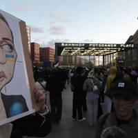Pal&auml;stinenser-Demo-Verbot Potsdamer Platz, 15. Oktober 2023