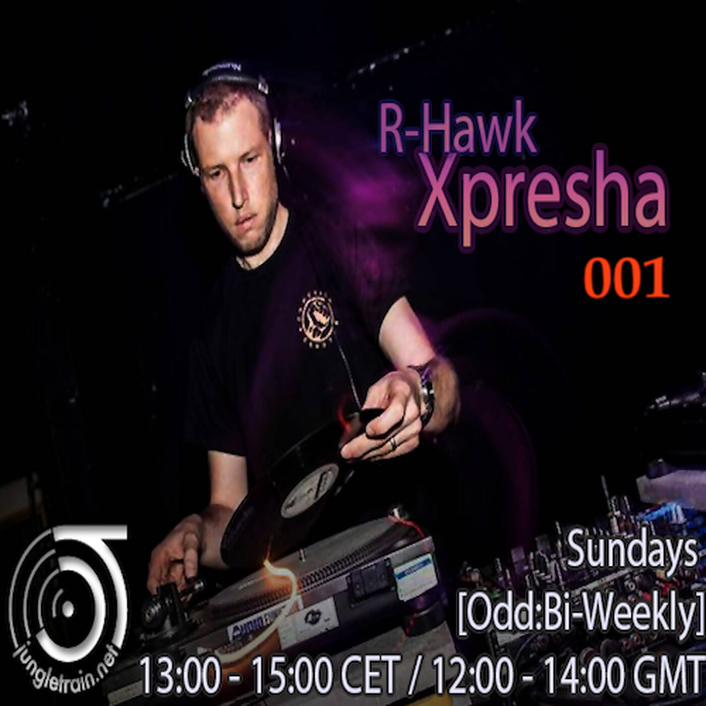 DJ R-Hawk - Xpresha 001 - 19th Jan 2020 - jungletrain.net episode artwork