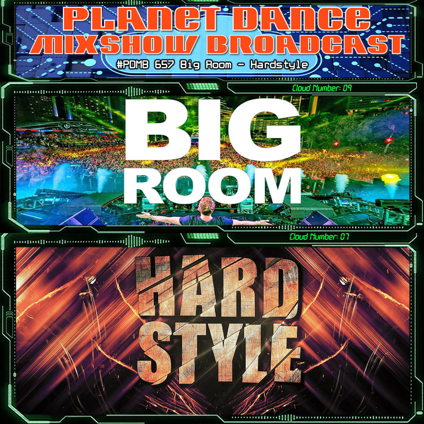 Planet Dance Mixshow Broadcast 657 Big Room - Hardstyle episode artwork