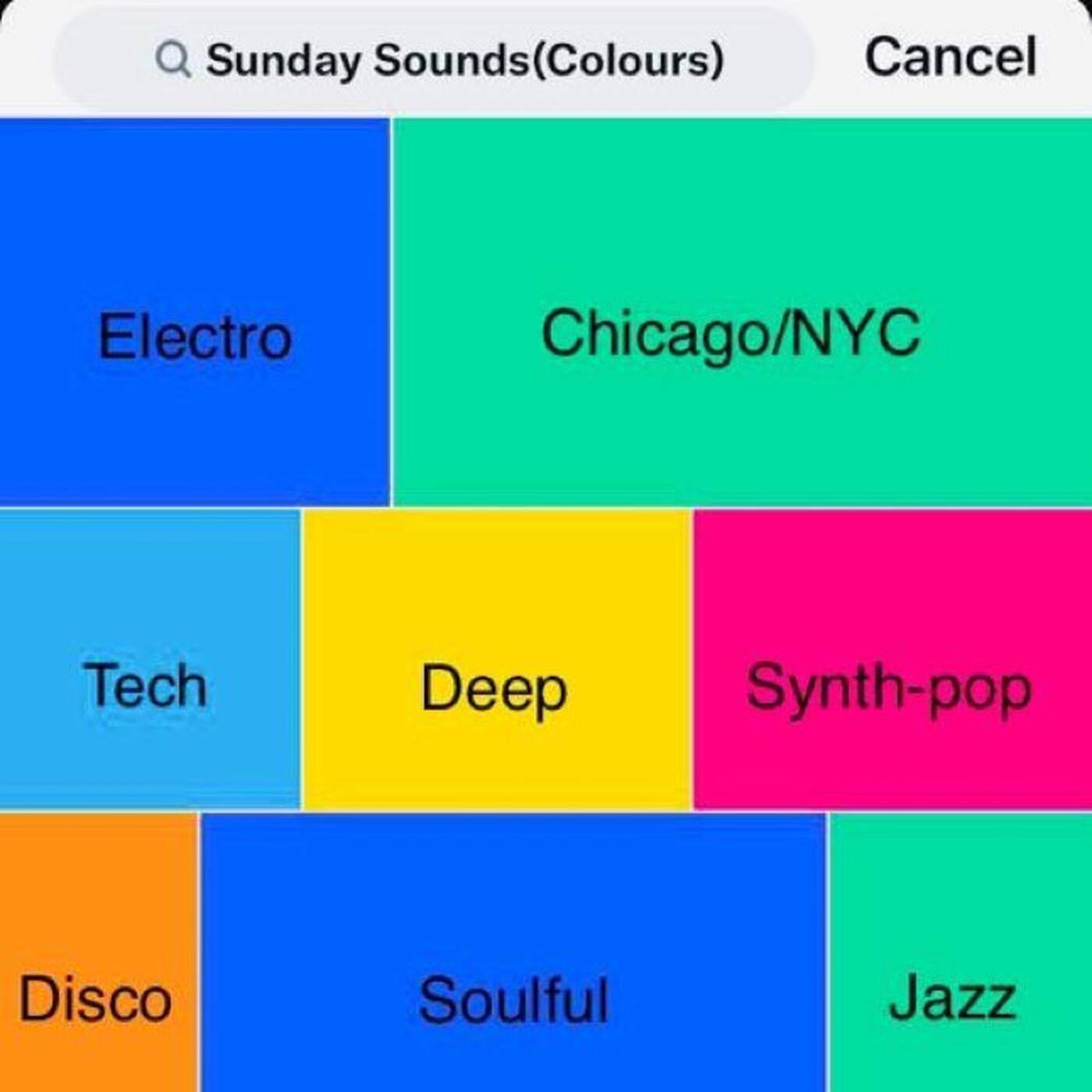 Sunday Sounds (Colours) episode artwork