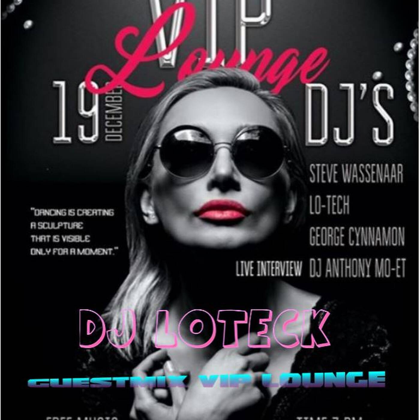 Tech House guestmix 4 The VIP Lounge 19dec. 2019 episode artwork