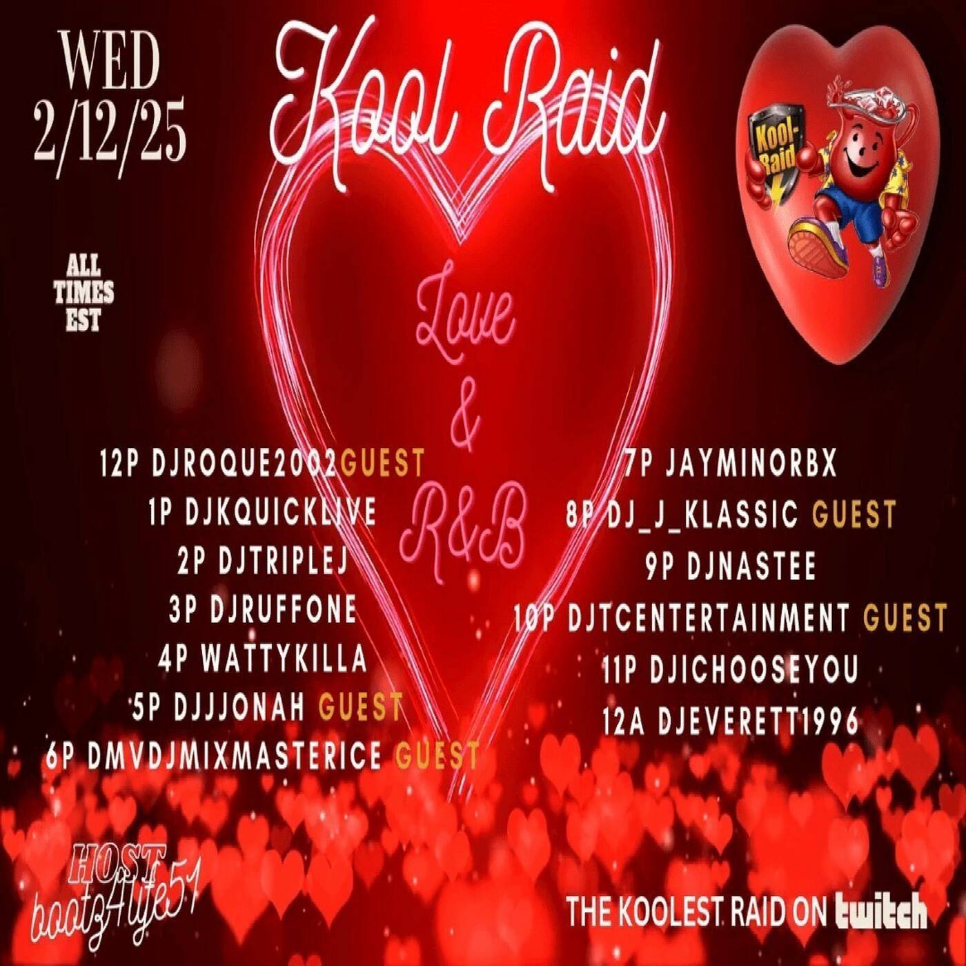 KOOLRAIDTRAINVALENTINE'S❤️‍EDITIONHosted By @bootz4life511-2PMEST‼️ (FEB 12, 2025) episode artwork