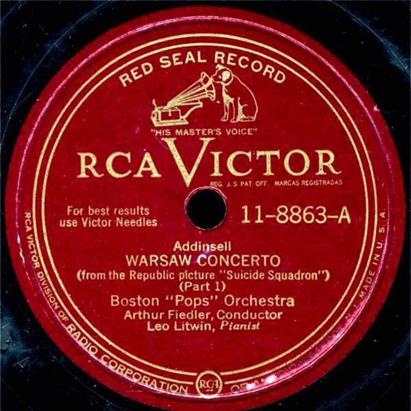 BOSTON POPS - SUICIDE SQUARDON aka Warsaw Concerto (RCA 78) episode artwork