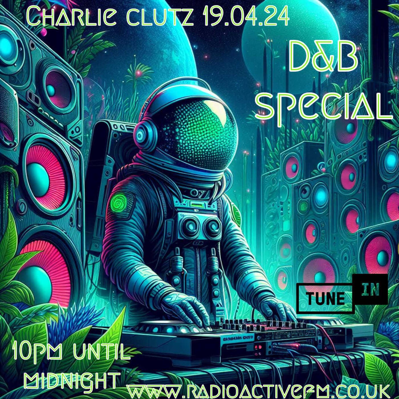 charlie clutz .... drum & bass special 19.04.24 episode artwork