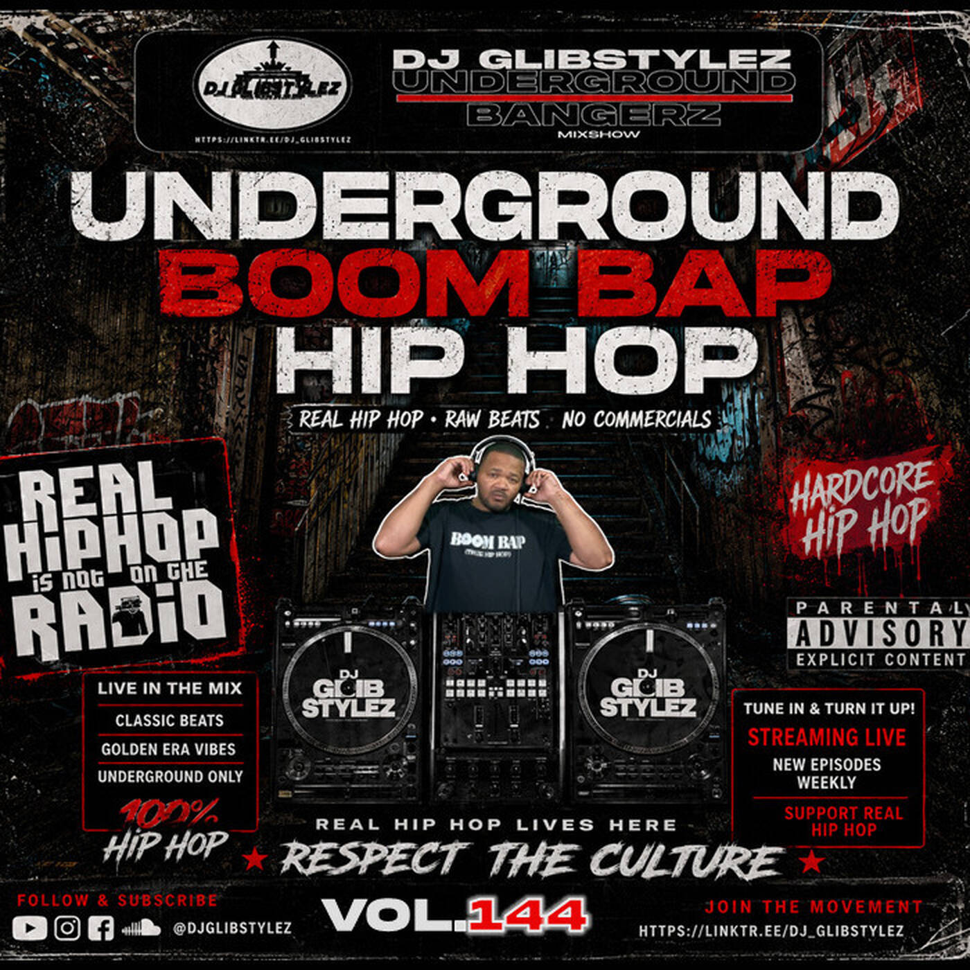 DJ GlibStylez - The Underground Bangerz Hip Hop Mixshow Vol.144 episode artwork