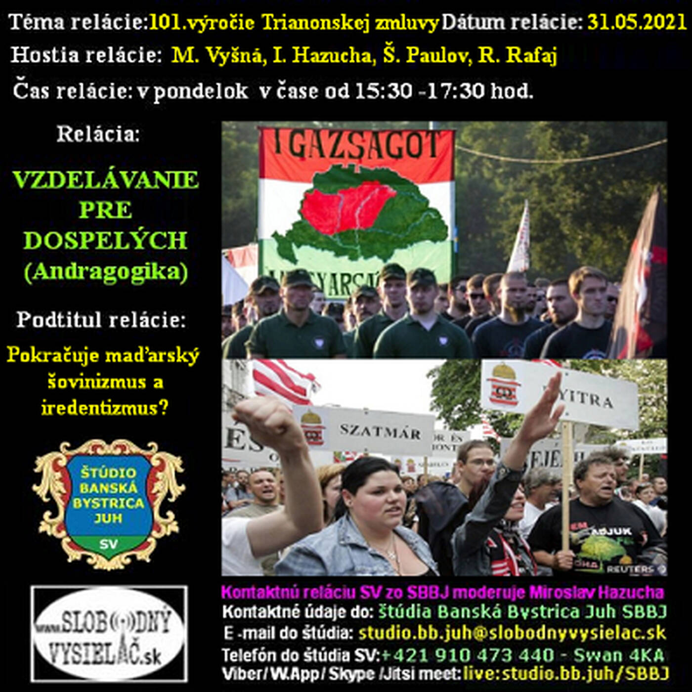 Vzdelávanie pre dospelých 250 - 2021-05-31 101. výročie Trianonskej zmluvy episode artwork