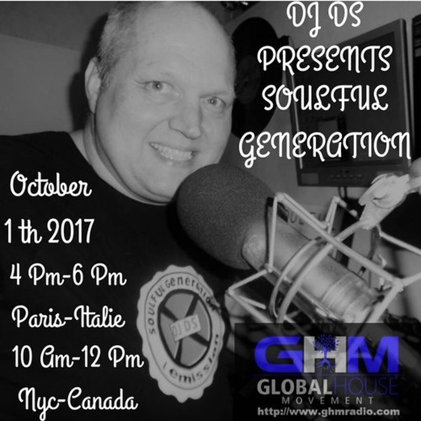 SOULFUL GENERATION  ON GHM RADIO BY DJ DS (FRANCE) OCTOBER 1TH 2017 episode artwork