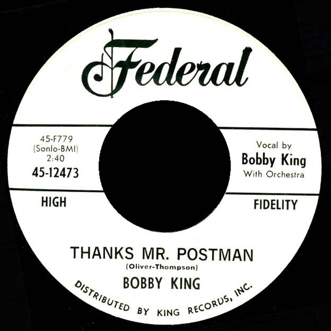 Bobby King - Thanks Mr Postman (45 Federal 1962) episode artwork