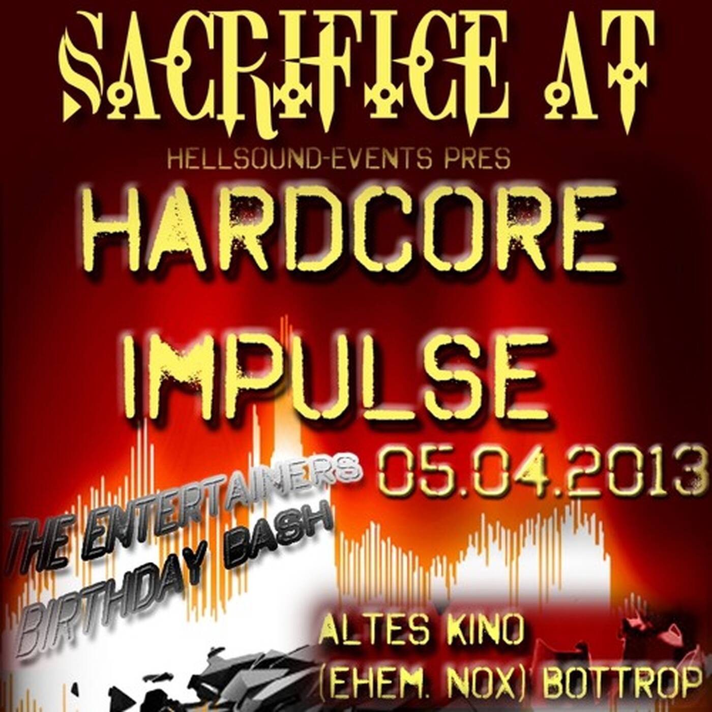 DJ Sacrifice at Hardcore Impulse 05.04.2013 Altes Kino Bottrop [Happy Hardcore]
