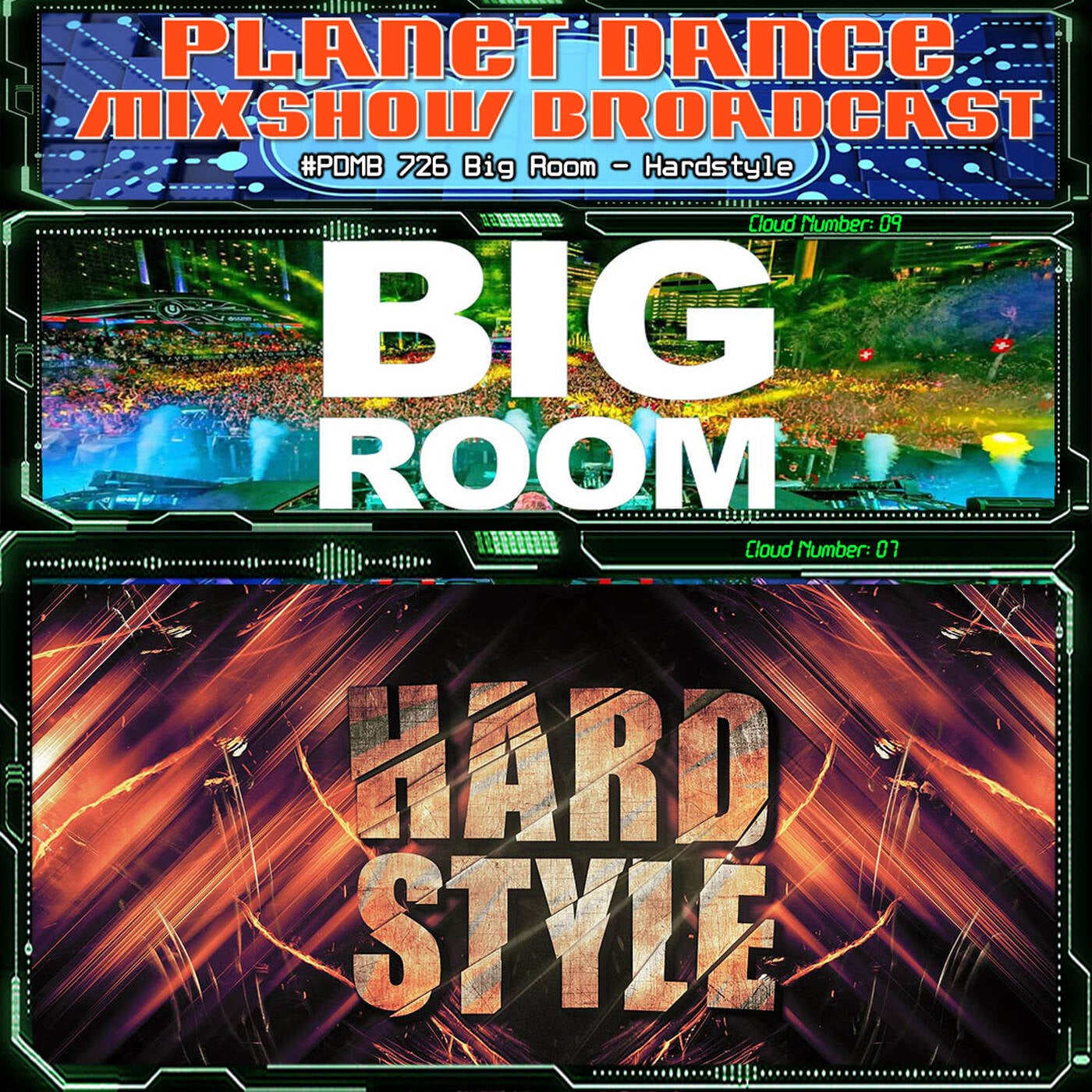 Planet Dance Mixshow Broadcast 726 Big Room - Hardstyle episode artwork