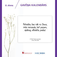 Gavēņa kalendārs | RML S06E09 | Gavēņa 8. diena | Pr. Vitālijs Filipenoks | 25.02.2021 by Radio Marija Latvija