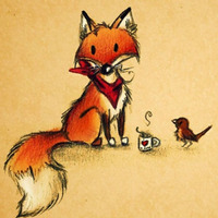 When a fox still loves a bird by UrsulaSanShine