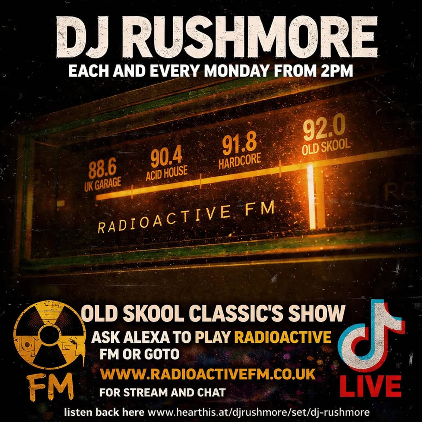 20''04'26  DJ RUSHMORE presents OLD SKOOL SHOW  live on www.radioactivefm.co.uk episode artwork