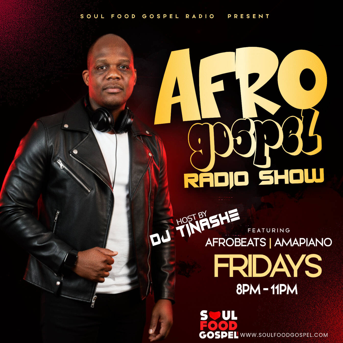 Afro Gospel Night Friday 31-07-2026 DJ Tinashe on Soul Food Gospel Radio