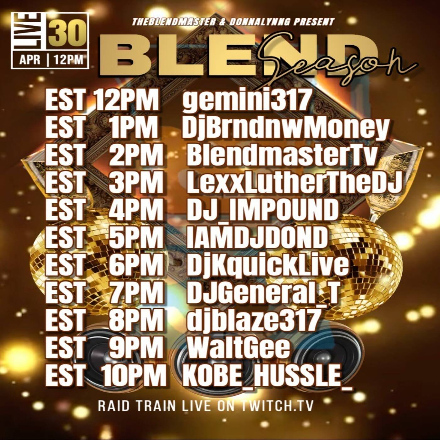 BLENDSEASONRAIDTRAIN Hosted By @blendmastertv 6-7PMEST‼️ | (APR 30, 2025) episode artwork