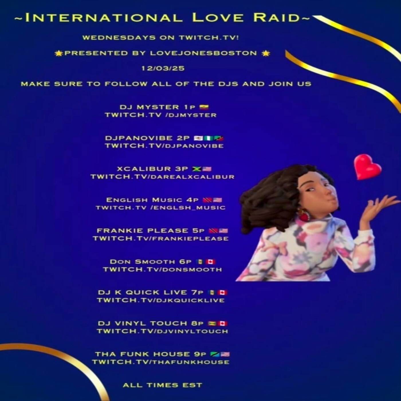INTERNATIONAL✈️LOVERAIDTRAINHosted By @lovejonesboston 7-8PMEST‼️(DEC 3, 2025) episode artwork