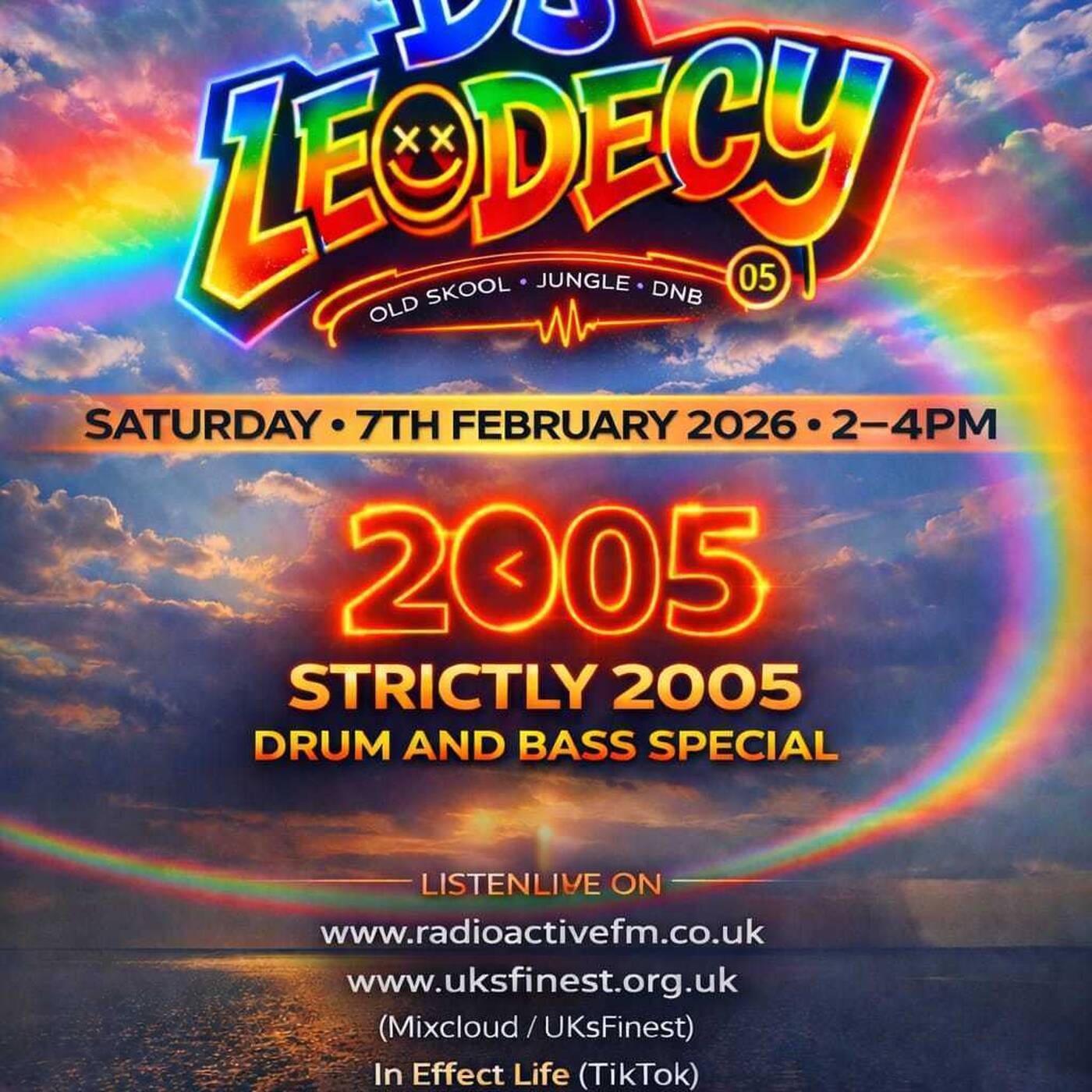 Leodecy Live, 7.2.26, 2-4pm, Strictly 2005 DnB Set