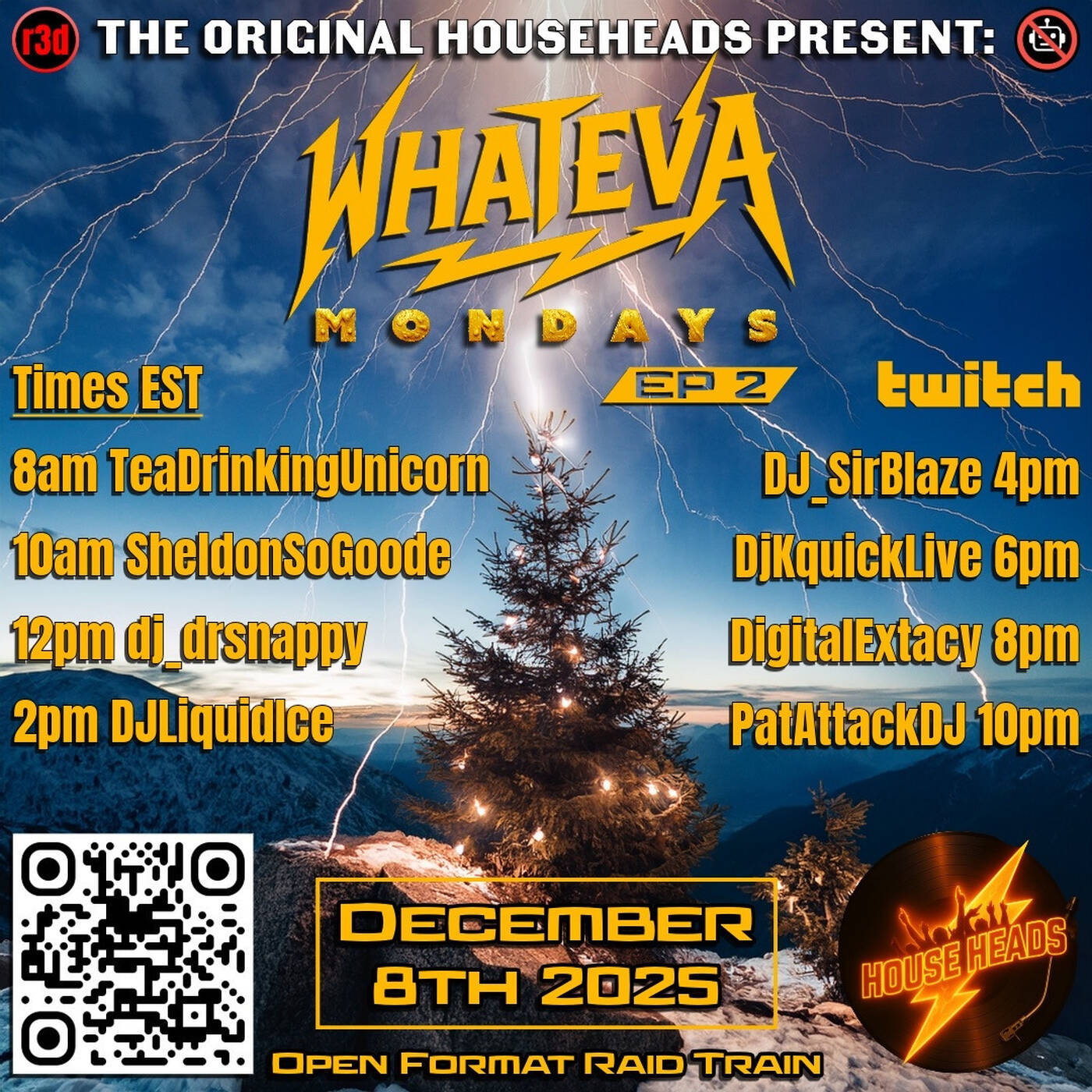 WHATEVAMONDAYSRAID️TRAINEP.2 Presented By The Original Househeads 6-8PMEST‼️(DEC 8, 2025) episode artwork