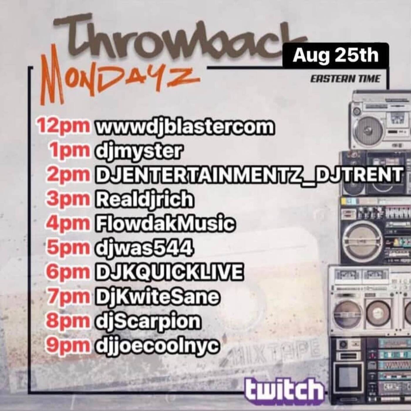 THROWBACKMONDAYZRAIDTRAIN Hosted By @djsird1 6-7PMEST‼️(AUG 25, 2025) episode artwork