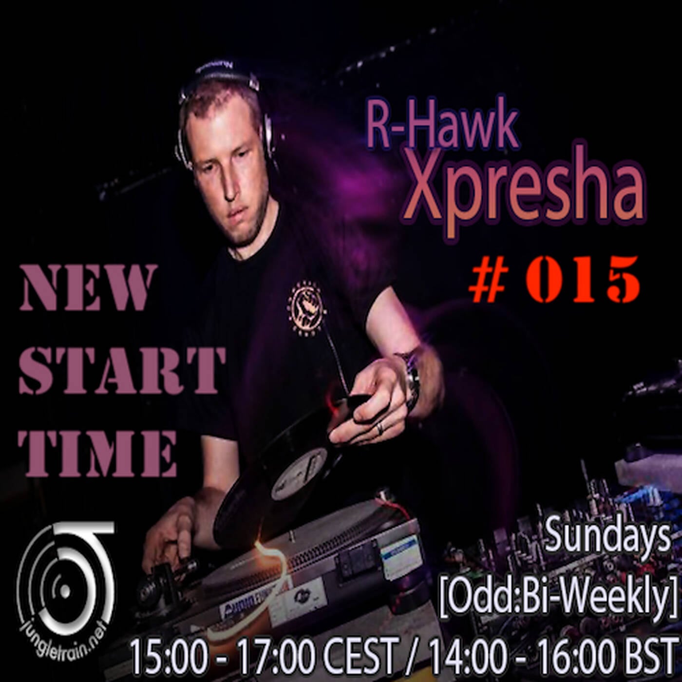 DJ R-Hawk - Xpresha 015 - 27 Sep 2020 - jungletrain.net episode artwork