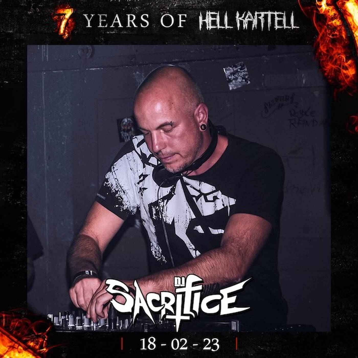 DJ Sacrifice @ 7 Years Hell Kartell Glashaus Worbis 18.02.2023
