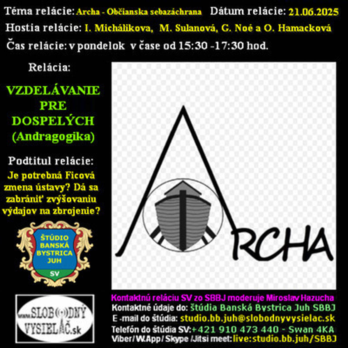 Vzdelávanie pre dospelých 463 - 2025-07-21 Je potrebná Ficová zmena ústavy ? Dá sa zabrániť zvyšovaniu výdajov na zbrojenie ? episode artwork