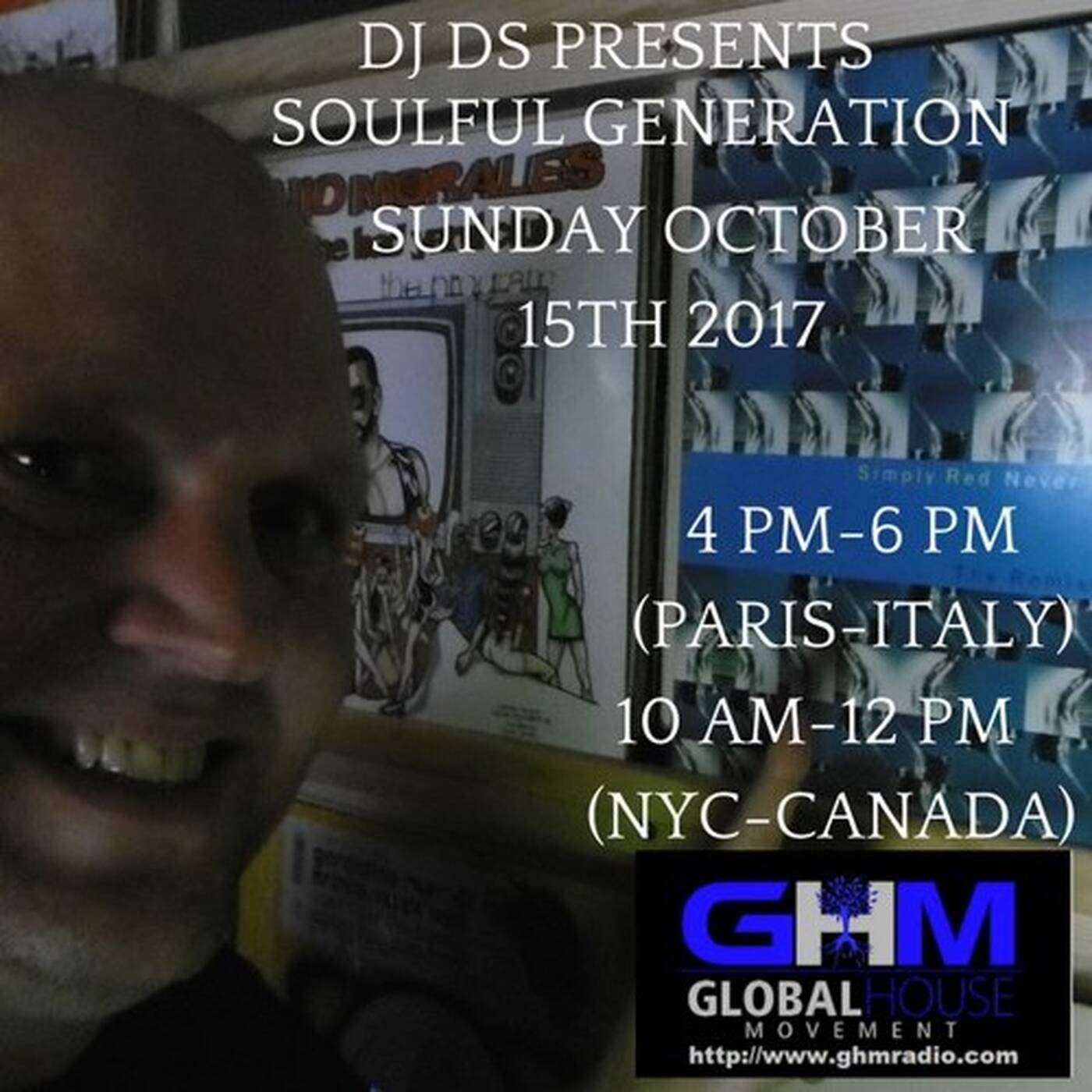 SOULFUL GENERATION LIVE ON GHM RADIO BY DJ DS (FRANCE) OCTOBER 15TH 2017 episode artwork