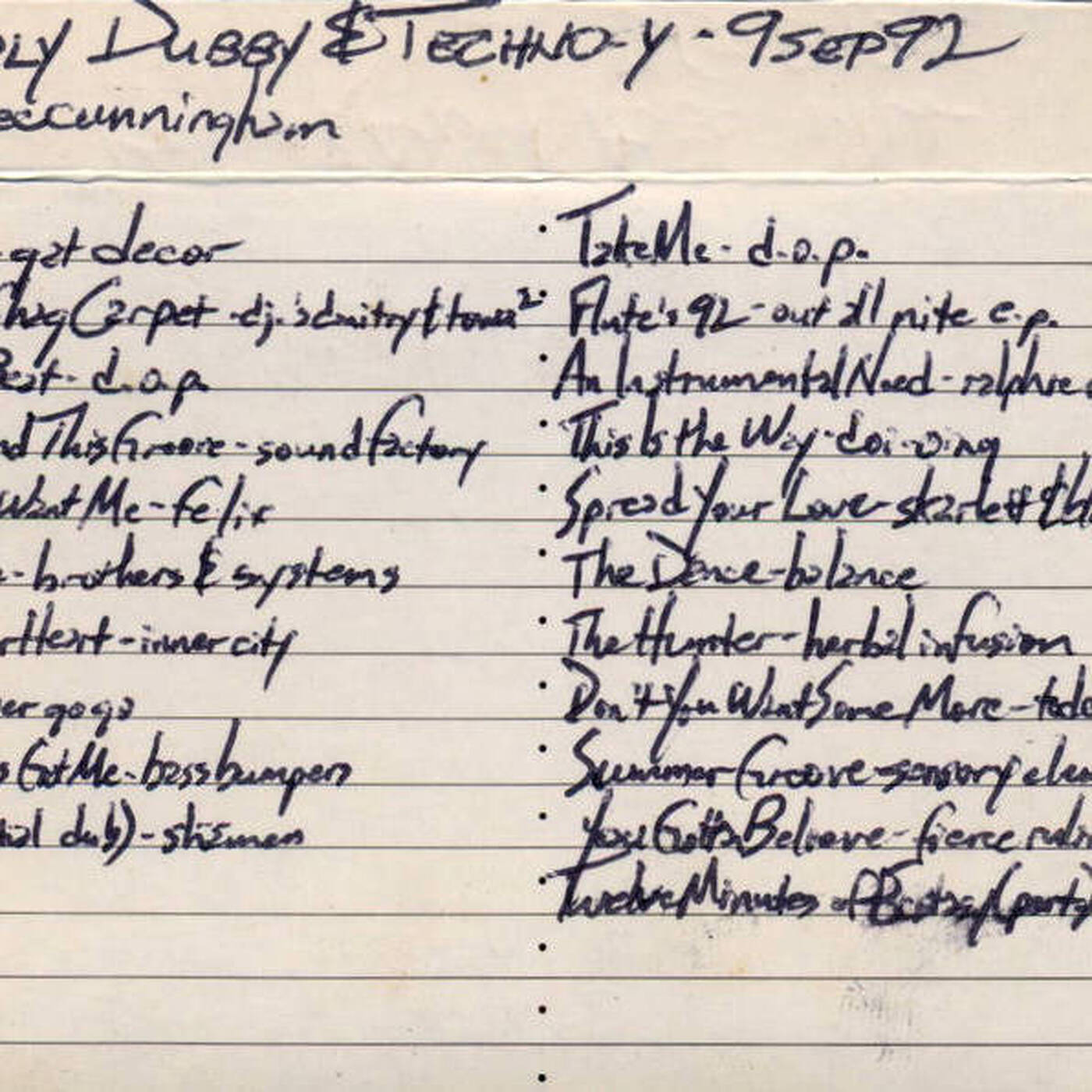 DJ Alec Cunningham - Deeply Dubby & Techno-y - Sept 9, 1992 (Jim Hopkins Remaster) episode artwork