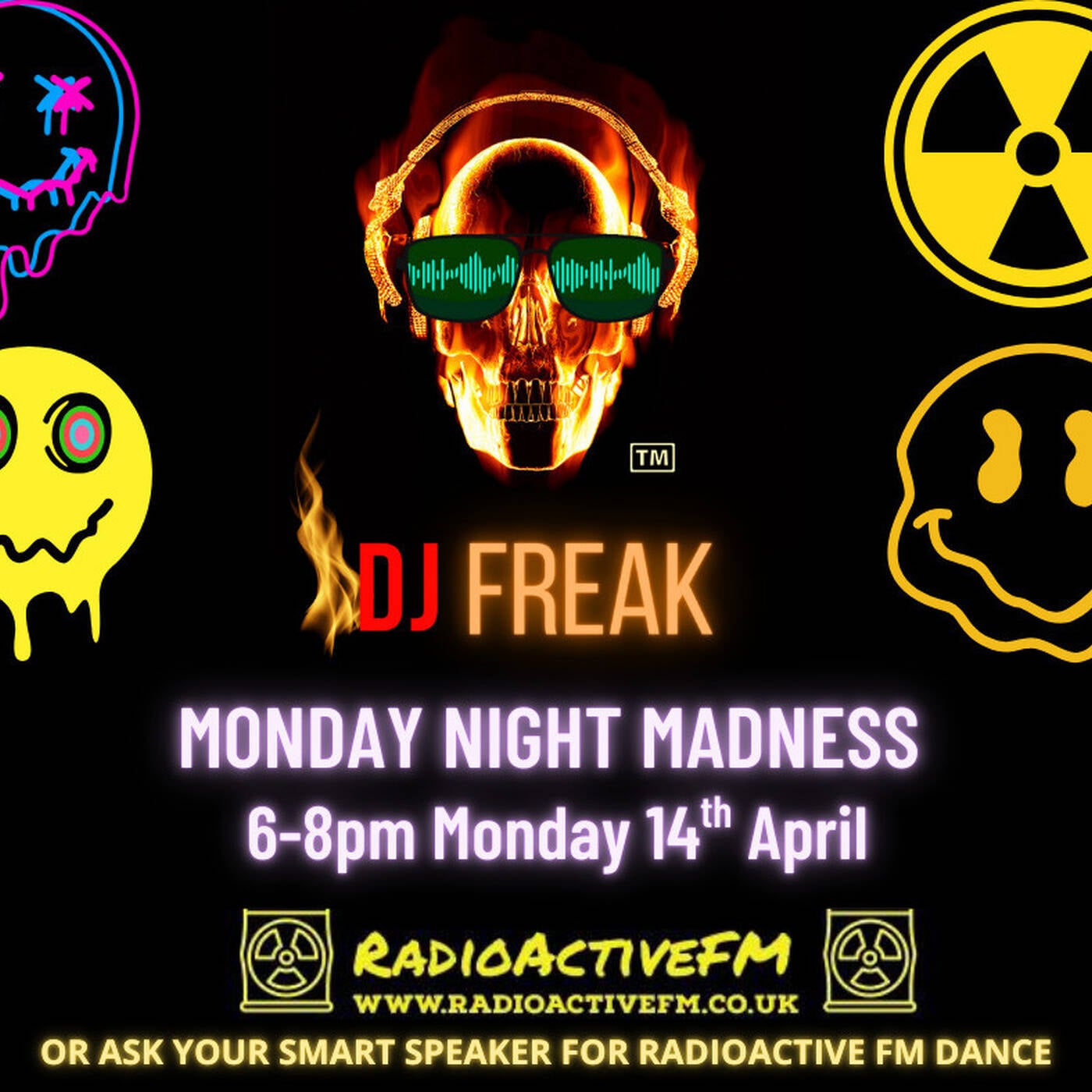 DJ Freak Radioactive Monday Night Madness 14.4.25 episode artwork