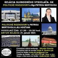 Politické rozhovory 226 - 2025-01-21 Mgr. Petra Bertová a jej hosť by Slobodný Vysielač