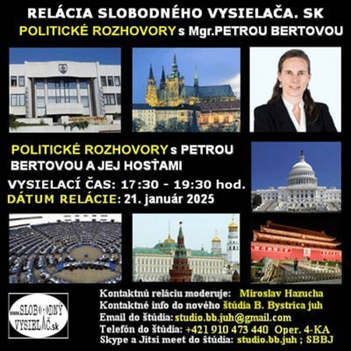 Politické rozhovory 226 - 2025-01-21 Mgr. Petra Bertová a jej hosť episode artwork
