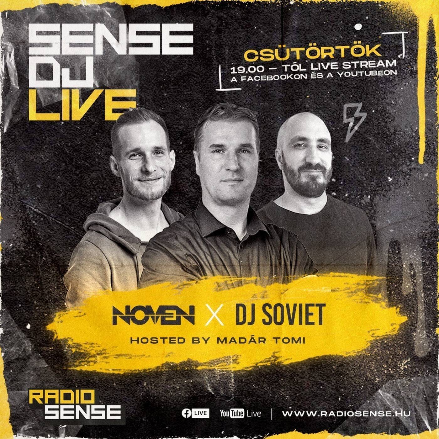 SenseDj LIVE DJ SOVIET & NOVEN Host. Madár Tomi @ Radio Sense 2025.02.06 DISCO Story episode artwork