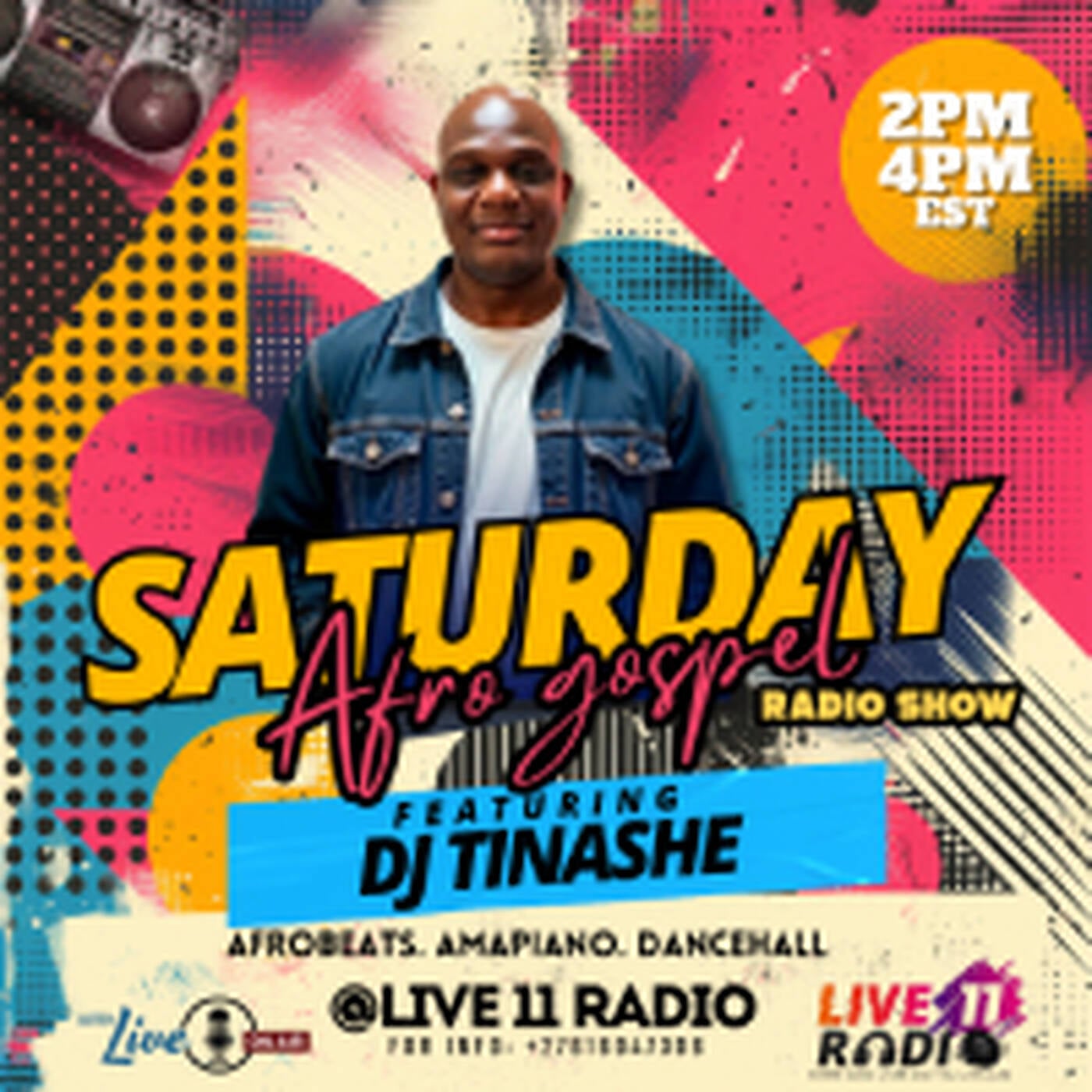 Afro Gospel Saturdays Radio Show with DJ Tinashe on  LIVE 11 Radio 08-03-2025 episode artwork
