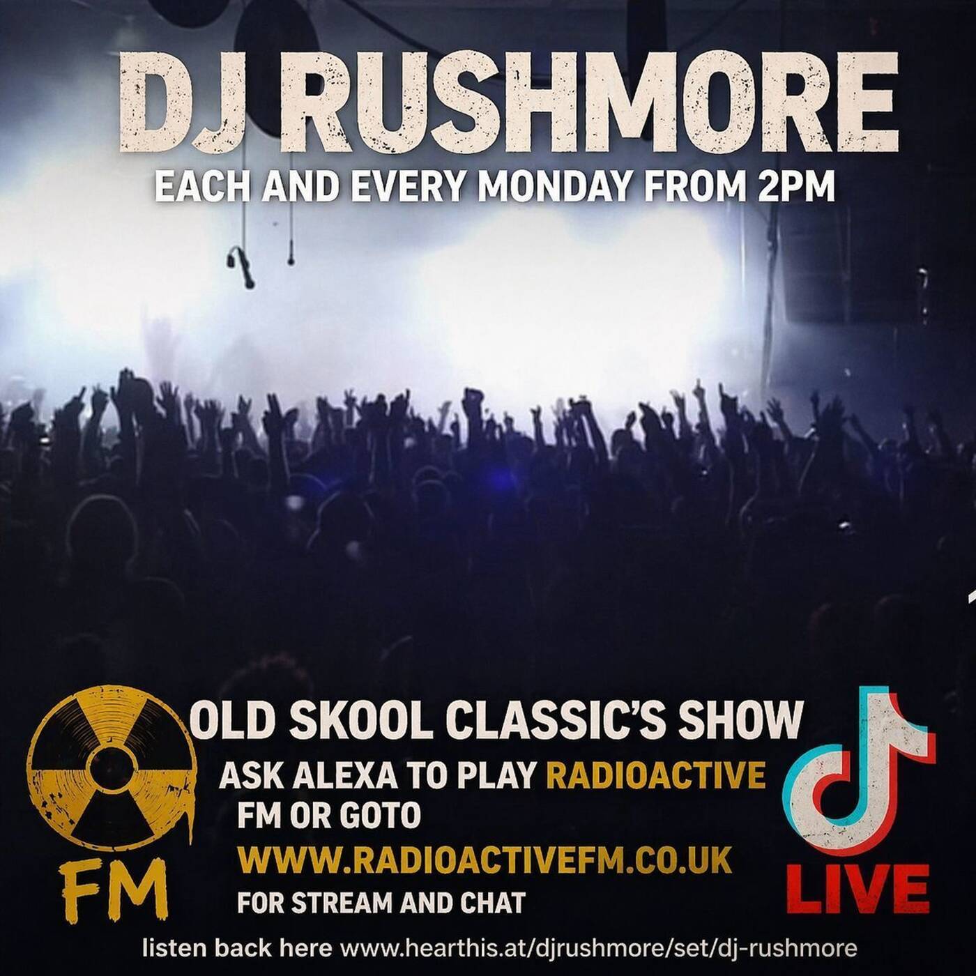 04'05'2026....DJ RUSHMORE presents THE RUSH HOUR live on www.radioactivefm.co.uk episode artwork