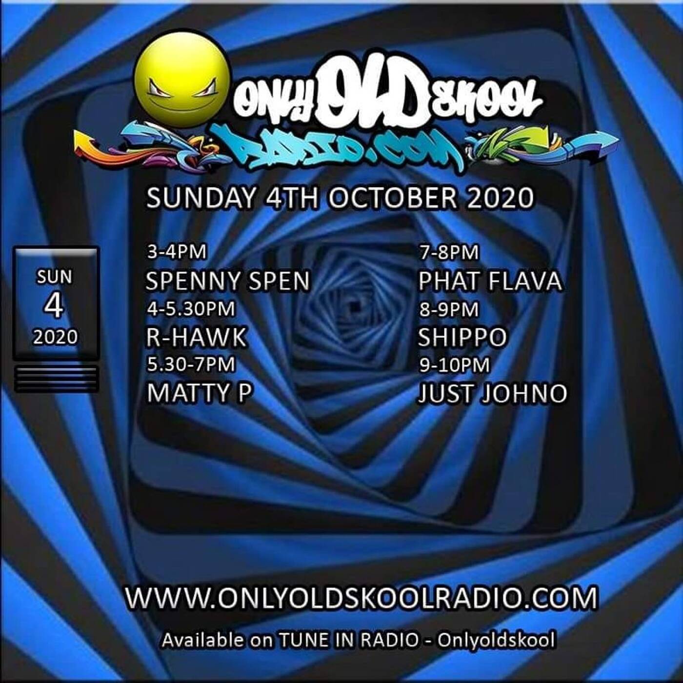 DJ R-Hawk - Sunday Service - 04 Oct 20 - Only Oldskool Radio episode artwork