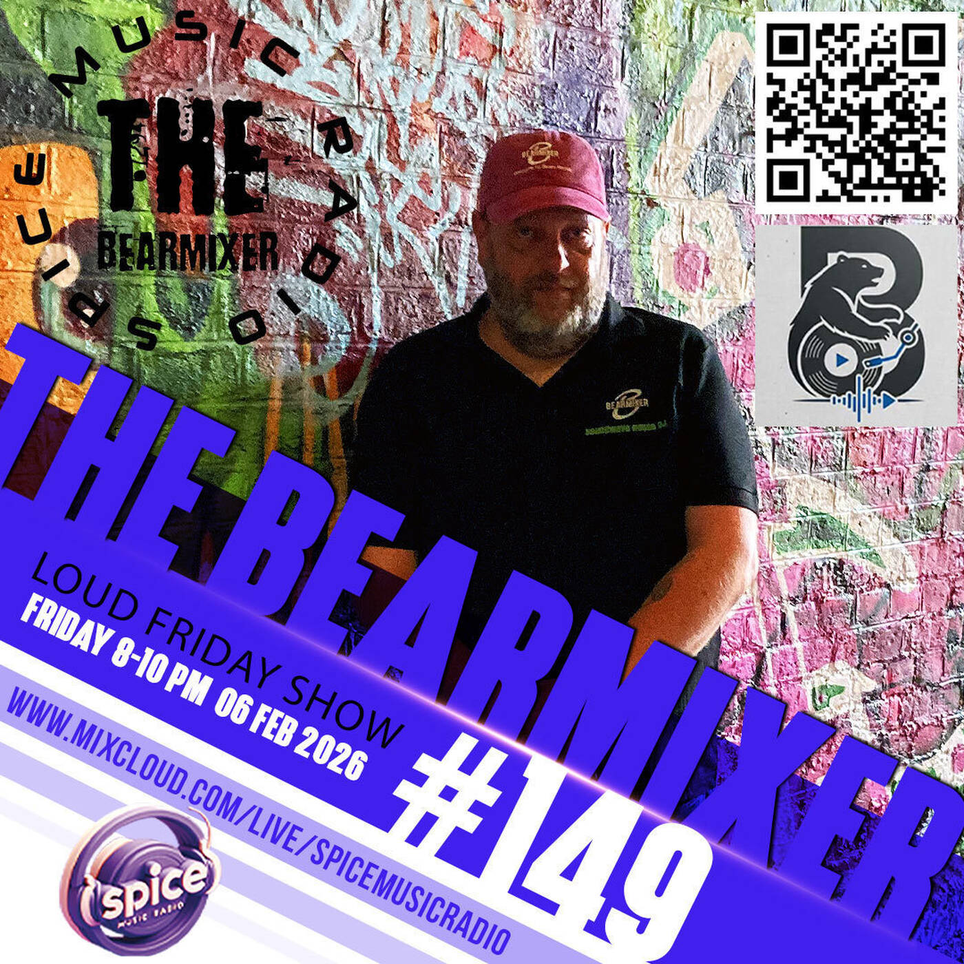 Live On Air Spice Music Radio "Loud Friday #149" 6th February 2026 episode artwork