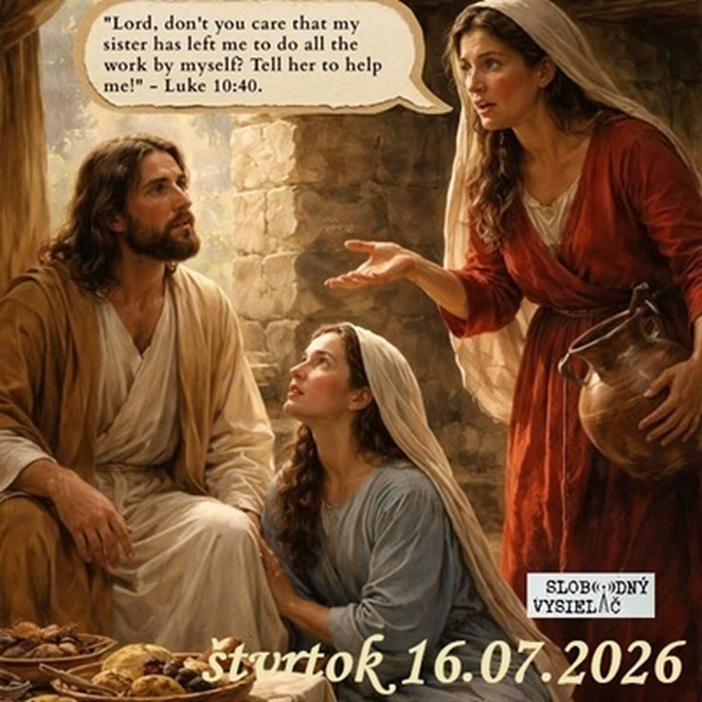 Spirituálny kapitál 626 - 2026-07-16 „Len jedno je potrebné. Šialená samota ?“