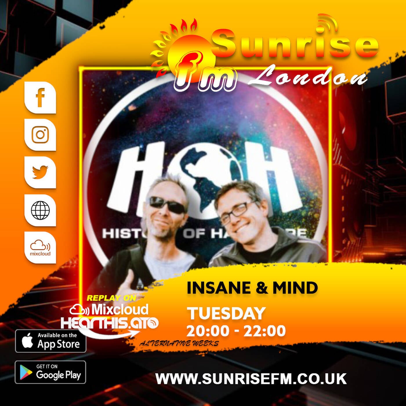 Insane & Mind (History Of Hardcore) - Tues 28th Apr 2026 episode artwork