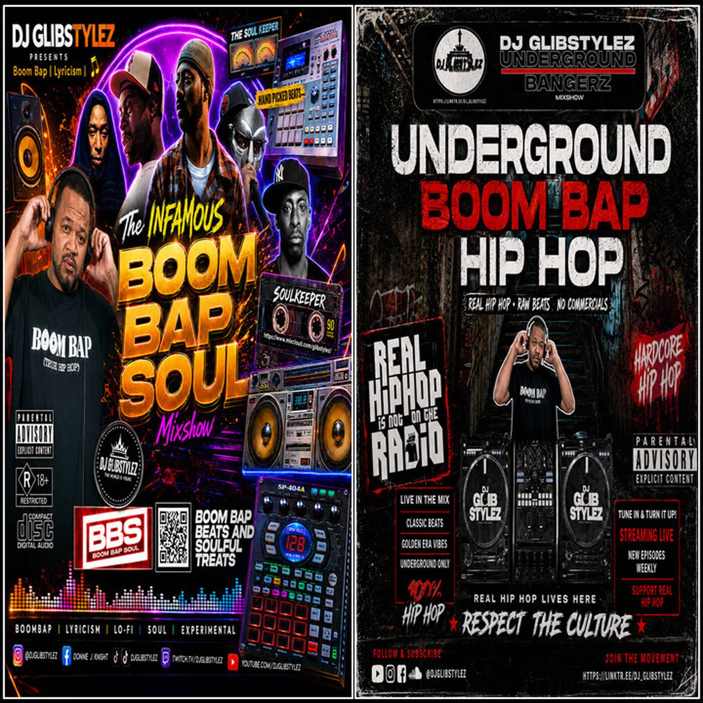 The INFAMOUS Boom Bap Soul & Underground Bangerz Hip Hop Mixshow
