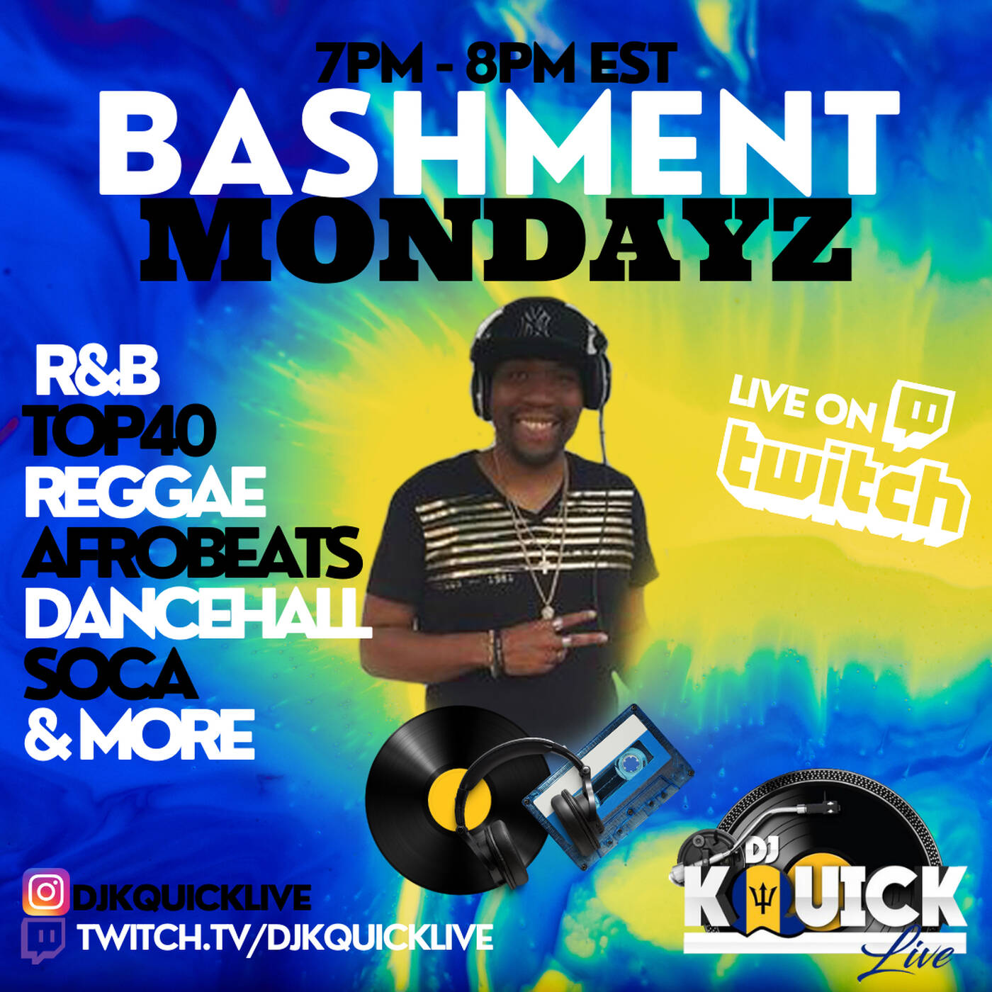 BASHMENTMONDAYZMIXSHOWLIVE7-8PMEST‼️ |  @djkquicklive IN THE MIX (Nov 13, 2023) episode artwork