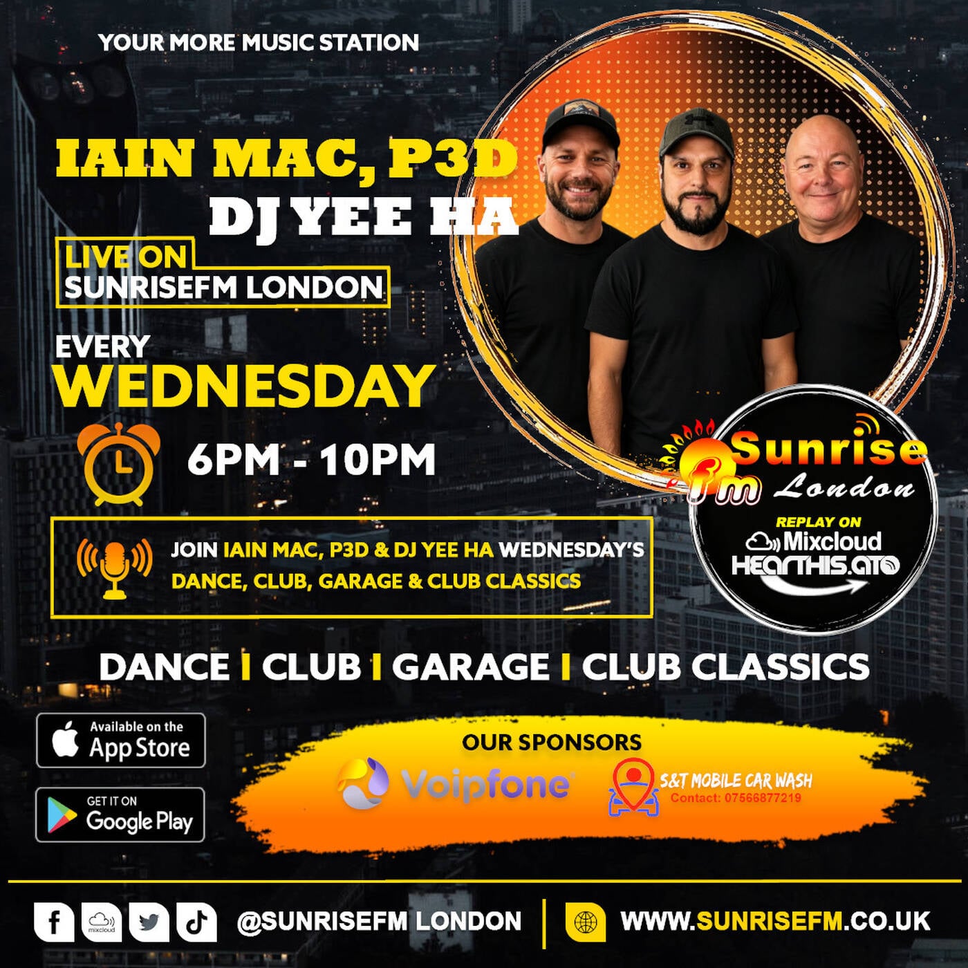 Iain Mac. P3D & DJ Yee Ha - Wed 19th Aug 2026