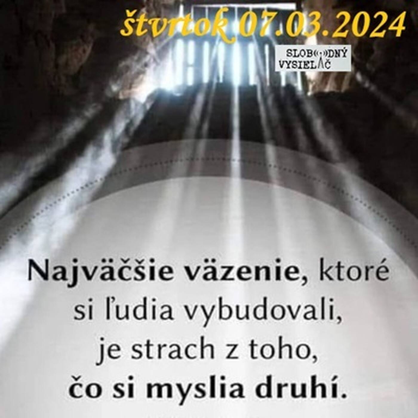 Spirituálny kapitál 504 - 2024-03-07 „Choďte do sveta, ale nemilujte svet“ episode artwork