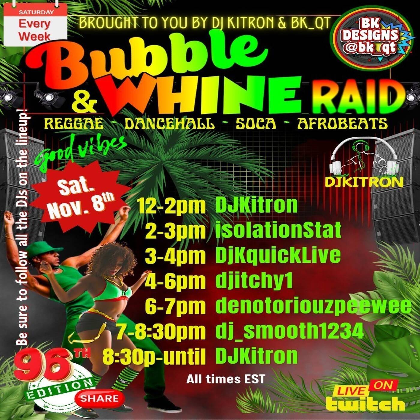 BUBBLE & WHINERAIDTRAINHosted By @djkitronstepachoice & @bkqt_75 3-4PMEST‼️(OCT 25, 2025) episode artwork