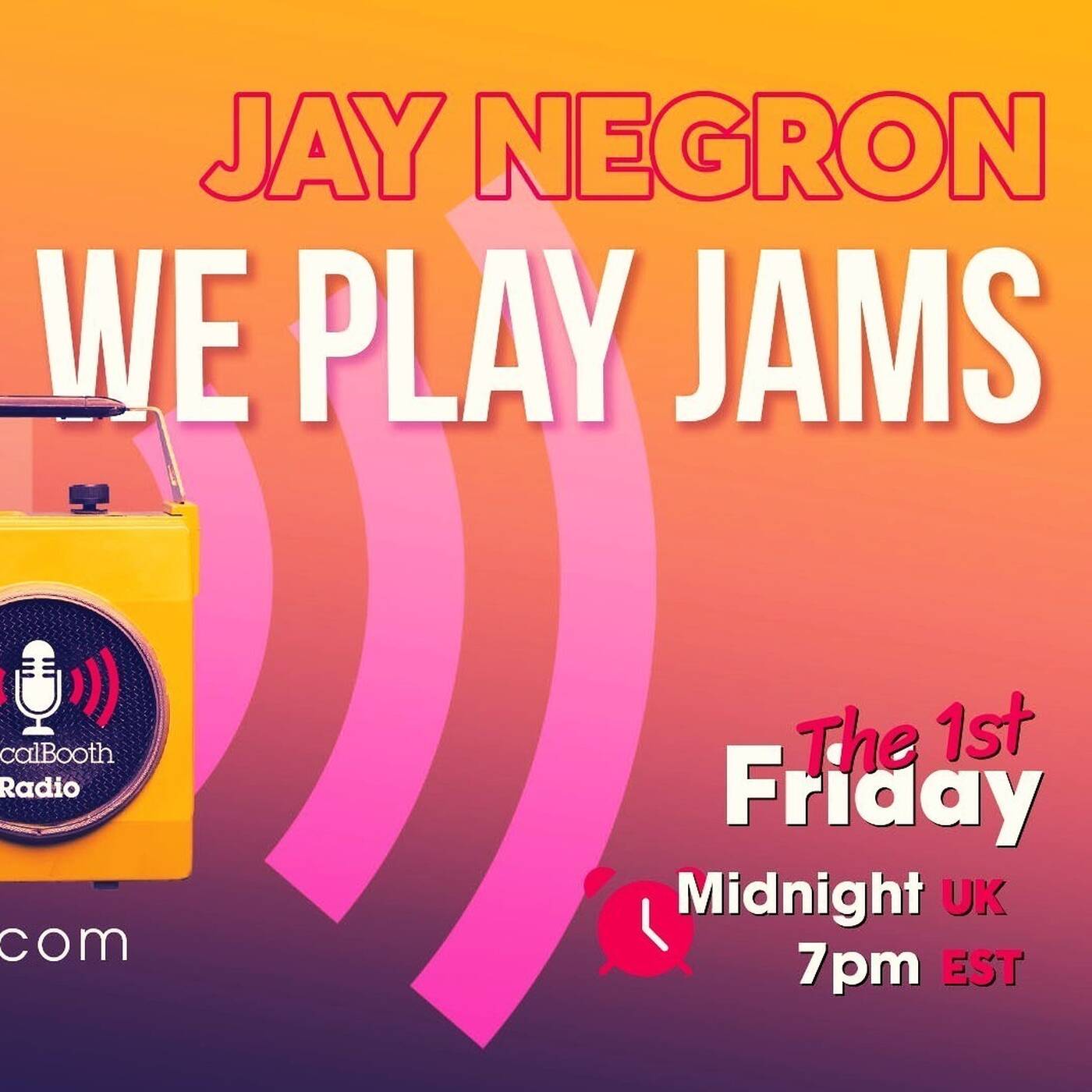 JAY NEGRON on VOCAL BOOTH RADIO - March 6, 2026 episode artwork