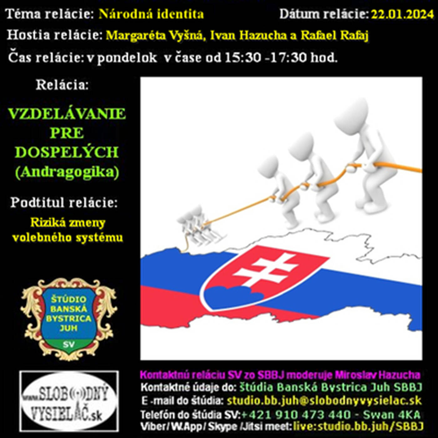 Vzdelávanie pre dospelých 386 - 2024-01-22 Rizika zmeny volebného systému episode artwork