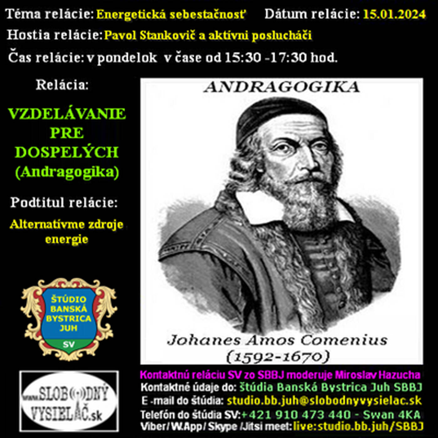Vzdelávanie pre dospelých 385 - 2024-01-15 Energetická sebestačnosť episode artwork