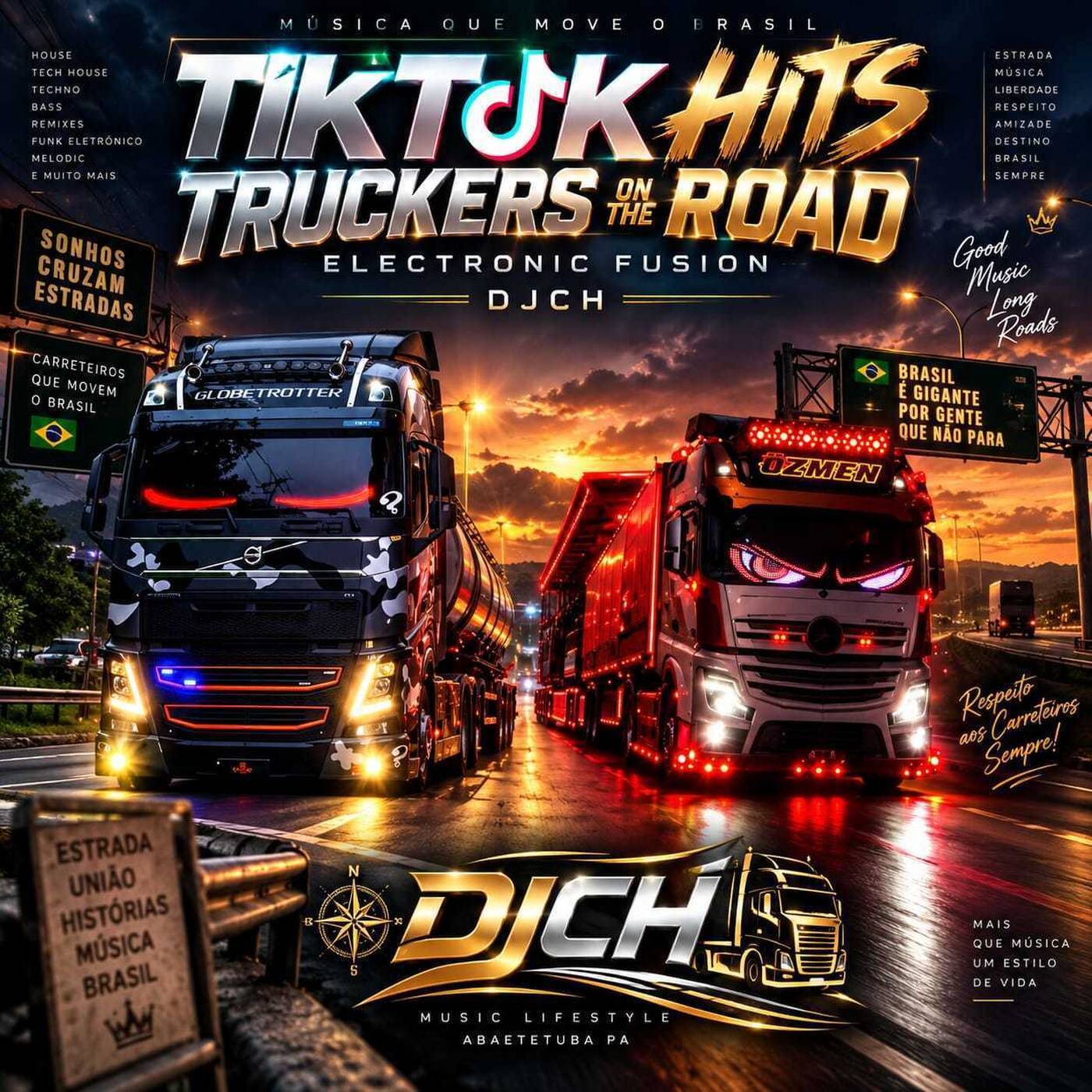 TIKTOK HITS TRUCKERS ON THE ROAD ELETRONIC FUSION DJCH episode artwork